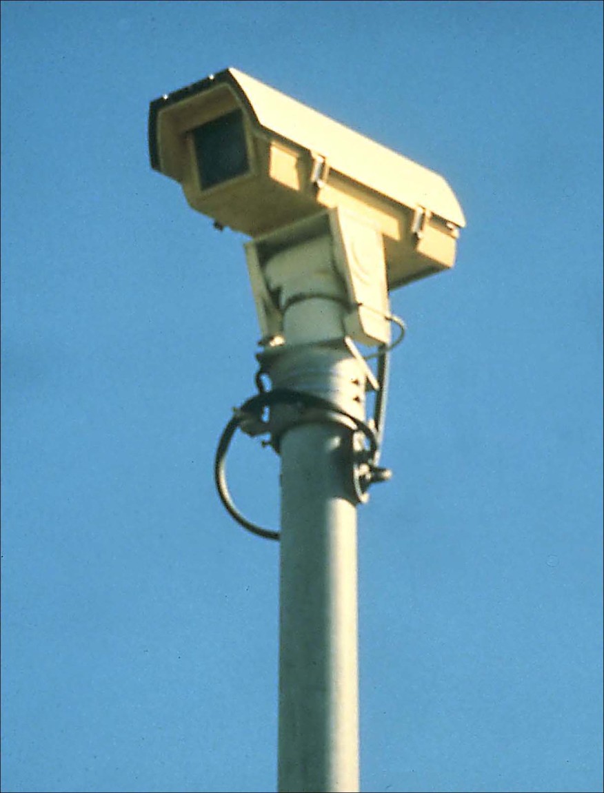 Pan, Tilt and Zoom (PTZ) Closed Circuit TV Camera (Image courtesy of the IBI Group)
