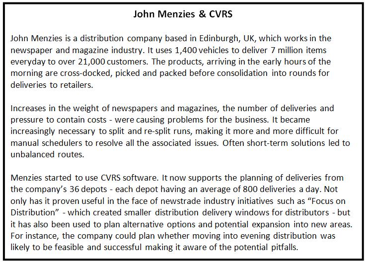  John Menzies & CVRS 