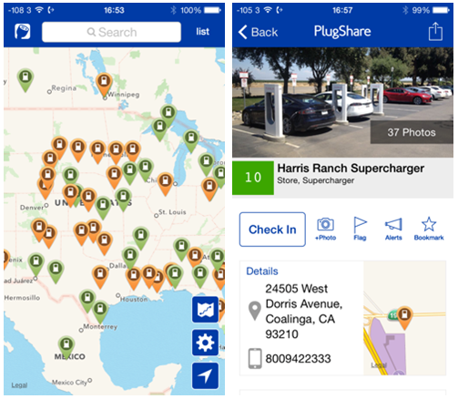 Mobile phone application to pay for Electric Vehicle charging services (USA)]