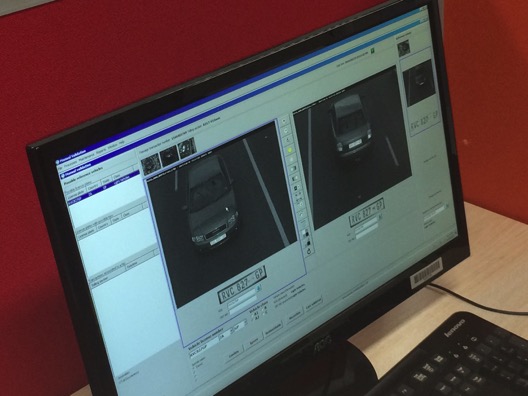 Images of vehicles front and rear number plates and related metadata