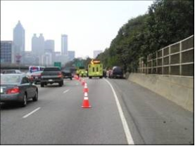  Creation of a Safe Zone around the incident. Courtesy Georgia DOT.
