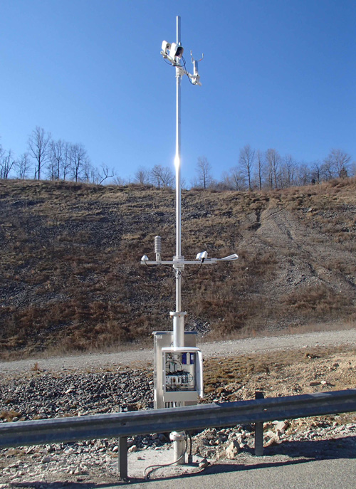 Route-based weather data measurement, Virginia (USA) 