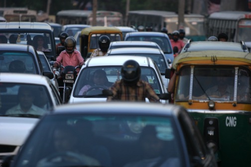Figure 6: Mixed traffic conditions, Delhi, India